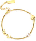 Luxury Gold bracelet for Women,18K monogram Exquisite monogram interwoven Charm Bracelet for Women Gold Jewelry Gifts