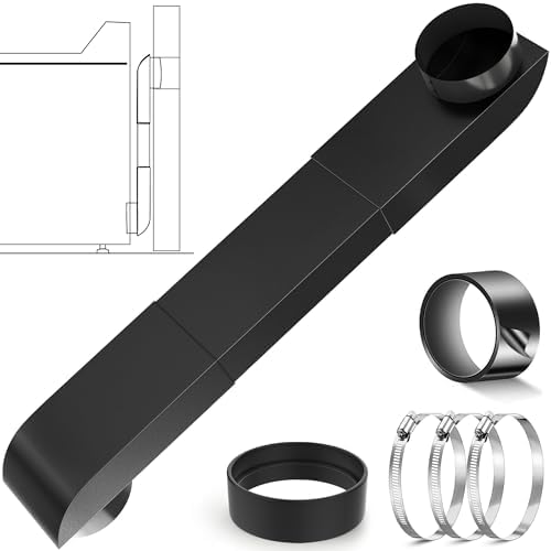 Periscope Dryer Vent, 29-45" Telescoping Dryer Vent Stainless Steel Adjustable by Popbee