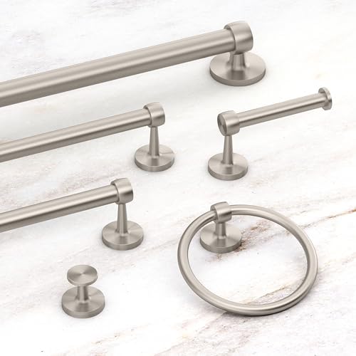 Gatco 5212SN Gibson Towel Ring, Wall Mounted Hand Towel Holder - Image 5