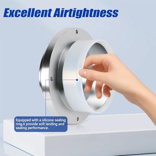 4 Inch Dryer Vent Hose Kit, 5FT Aluminum Foil Duct - Image 4