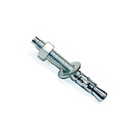 MIGHTY FASTENERS Zinc-Plated Steel Wedge Anchors, 5/16" X 3" by We%E2%80%99reFastenedtoYourNeeds