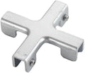 Aluminum Alloy Tile Glass Clamp Bracket Set – L, X Shape Connectors by Dolibi
