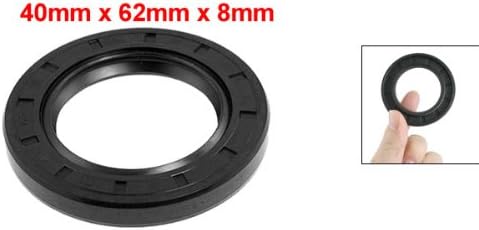 uxcell Metric Rotary Shaft Oil Seal 40x62x8mm TC Double Lips Rubber - Image 2