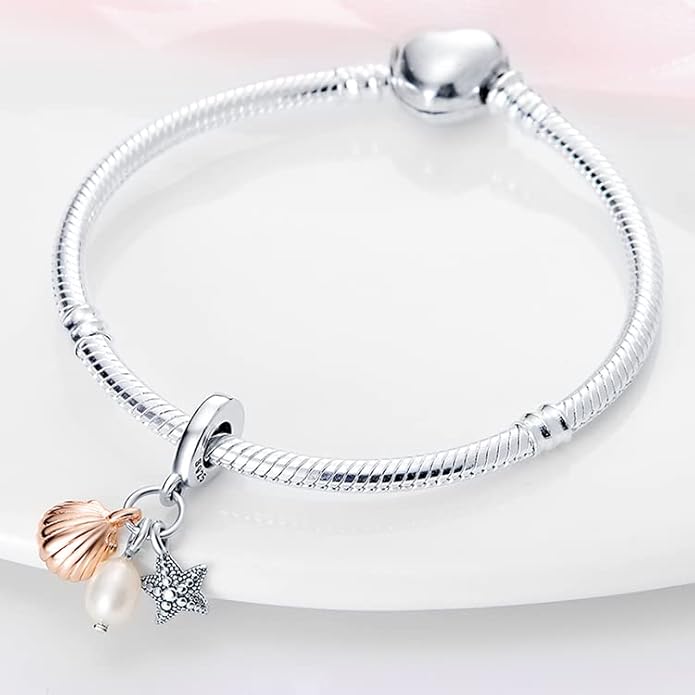 LIGHTDOG 925 Sterling Silver Charm fits Pandora Charm Bracelet Necklaces Pendant Bead Charms Jewelry Gift for Women Family Friends