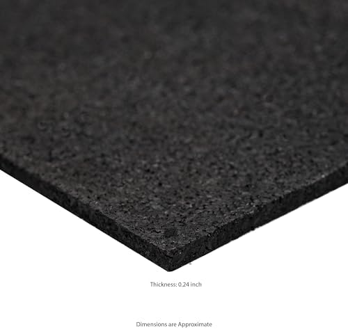 MSI Rubber Utility Mat 36in. x 60in. Black Non-Slip Floor Mat Tile - Image 3
