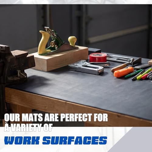 Drydiet 1 Pcs Work Bench Mat Top 24 x 72 Inches, PU Leather Workbench Pad Topper - Image 5