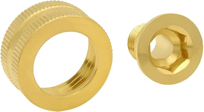 Joywayus 2PCS Brass Swivel Pipe Fitting 3/4" GHT Female x 1/4" NPT Male | - Image 8
