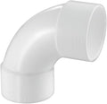 LESSO 3" PVC 90 Degree Sweep Elbow, SCH40 White | 3 inch PVC Pipe Fittings High by LESSO