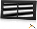 14x6 Black Steel Return Air Grille, Fits 14"W x 6"H Duct Opening by SmartSolutionsforHome