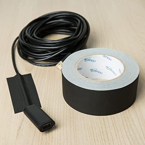 Gaffers Tape 3 inch Black, 30 Yards Heavy Duty, Non-Reflective No Residue Hand - Image 6