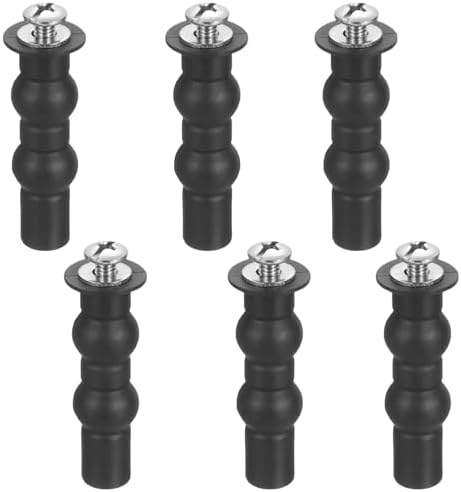 Toilet Seat Screws Replacement Kit, Universal Top Mount Bolts, 6 Pack by Unknown