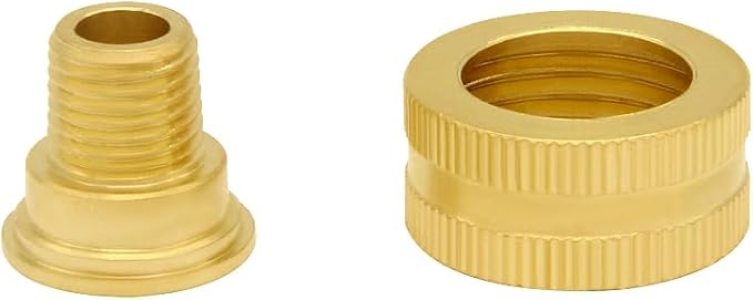 Joywayus 2PCS Brass Swivel Pipe Fitting 3/4" GHT Female x 1/4" NPT Male | - Image 6