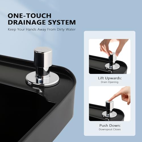 ROVSUN Commercial Mop Sink on Wheels, Plastic Floor Mop Slop Sink, Indoor Use - Image 2