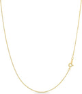 KEZEF 18k Gold Over Sterling Silver 1mm Box Chain Necklace Made in Italy | 925 Sterling Silver Necklace for Women | Rose Gold Chain for Women Men