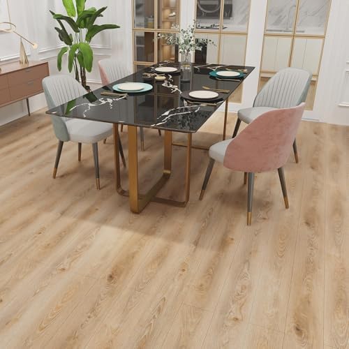 Lareko 108 Sq.Ft, Wood Peel and Stick Floor Tiles, 72 Pack Brown Vinyl Flooring - Image 4