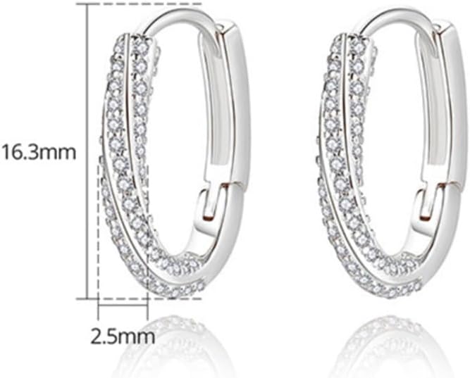 14K Gold O-Shaped Moissanite Ear Cuff, Fashionable Hollow Design, Golden Round Earrings