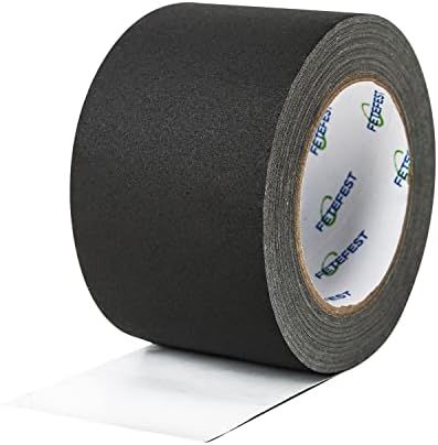 Gaffers Tape 3 inch Black, 30 Yards Heavy Duty, Non-Reflective No Residue Hand by FetefestforTapes