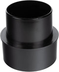 POWERTEC 70170 5” to 4” Reducer Dust Collection Fitting, ABS Plastic by POWERTEC