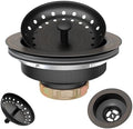 Kitchen Sink Drain Bronze 3-1/2 Inch Stainless Steel Kitchen Drain Strainer by Exakey