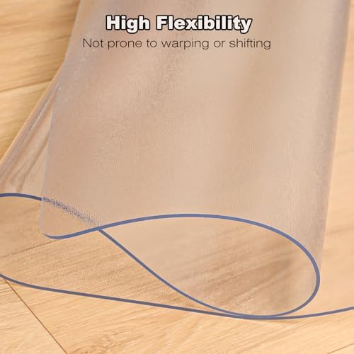 4.8′ x 6′ Heavy-Duty Vinyl Floor Mat, Waterproof Plastic Rug Cover - Image 5