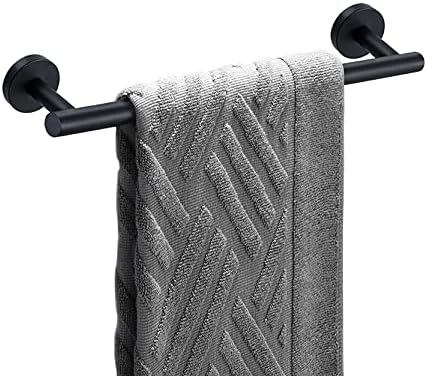 Nolimas Matte Black Bath Towel Bar Single Bars Towel Rack Rod Classic Wall by Giveyourbathroomanewlook