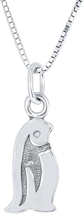 Bird Pendant Necklace for Women 14K White Gold Plated over 925 Sterling Silver Delicate Parrot Pendant with 18" Gold Plated Rope Chain, Best Anniversary Birthday Wedding Engagement Gift Jewelry