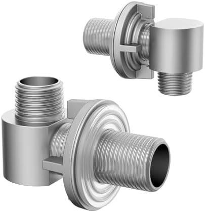 HURRAN Wall Mount Commercial Faucet Installation Kit-1/2" NPT Connector Adapter by Hurran