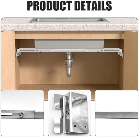 Undermount Sink Bracket & Kitchen Sink Installation Parts Kit, Stainless Steel - Image 7