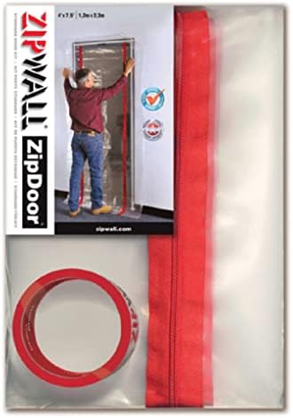ZIPWALL ZipDoor ZDS Standard Dust Barrier Zipper Door Kit, 1 Pack, 2 Pack - Image 2
