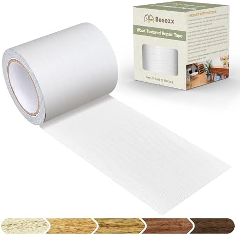Besezx Wood Grain Repair Tape, 2.4" X15', Self Adhesive Wood Grain Repair Patch by Besezx