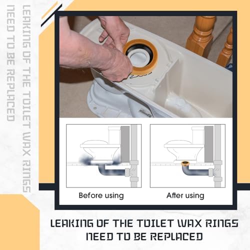 Marsui 8 Pack Toilet Wax Ring Seal Gasket 3-4 Inch - Image 3