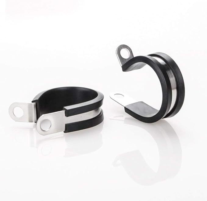 LOKMAN 20 Pack 1-3/4 Inch Stainless Steel Cable Clamp, Rubber Cushioned - Image 7