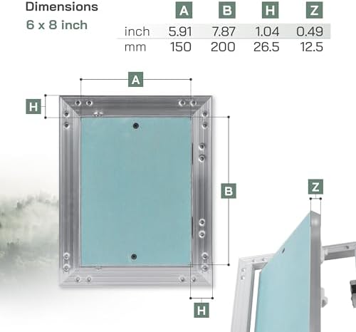 Vent Systems 6" x 8" Inch Access Panel - Image 2