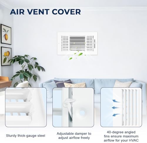 14x6 Ceiling Vent Cover for Wall 14"Wx6"H Duct Opening, Ceiling Register - Image 3