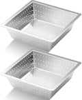 Tuanse 2 Pcs 10 x 10 x 3'' Stainless Steel Commercial Floor Drain Strainer by Tuanse