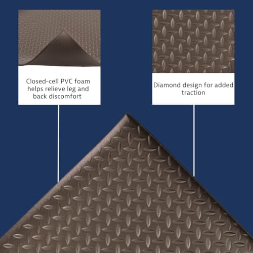 NoTrax 418 Diamond Tred™ 3' x 60' x 5/8" Anti Fatigue Mat - Image 3