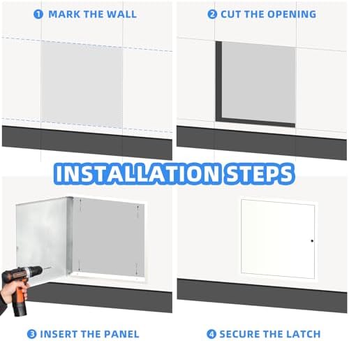 12" x 12" Metal Access Panel, 1MM Thickened Access Panel - Image 5