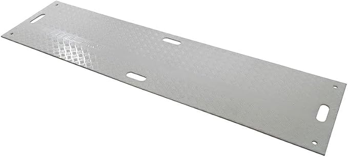 10 Pk 2' x 8' - 1/2" Thick Heavy Duty White Ground Protection Mats - Easily by MyteeProducts