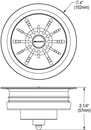 Elkay LKPDQD1GS Quartz Perfect Drain 3-1/2" Polymer Disposer Flange - Image 6