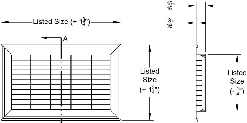 TruAire 8 in. x 30 in. Heavy Duty Floor Return Air Grille - Image 5