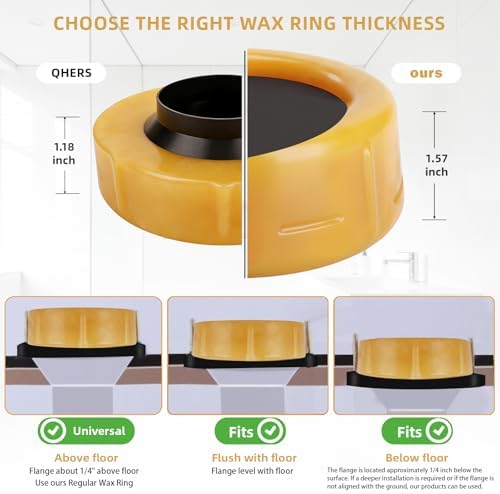 Toilet Wax Ring Replacement Kit, Universal Seal Wax Ring - Image 6