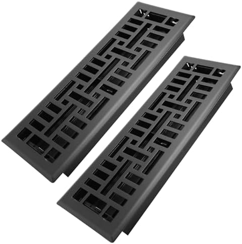 Howeall 4x14 Inches 2 Pack Heavy Duty Walkable Floor Register Easy Adjust Air by Howeall