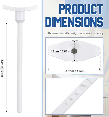 Wonderjune 12 Pcs Round Ceiling Diffuser Key Handle, Cover 6" 8" 10" 12" - Image 4