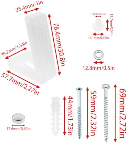 AYLIFU Toilet seat Screw Replacement kit Toilet Parts Toilet seat Hardware - Image 4