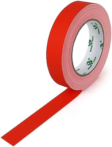 BOMEI PACK Red Gaffer Tape, Matte Non-Reflective, 1inch x 30yds No Residue Hand - Image 2