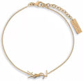 Initial Dainty 18K Gold Plated Chain Link Bracelet for Women, Minimalist Luxury Jewelry Gift