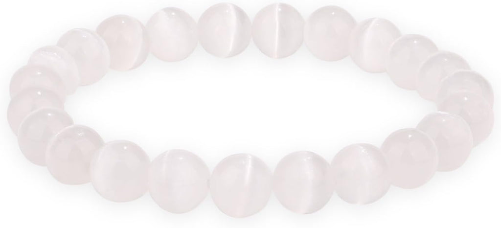 Crystal Vibe 8mm Beaded Bracelets For Women Men - Healing Crystal Bracelet - Adjustable Size