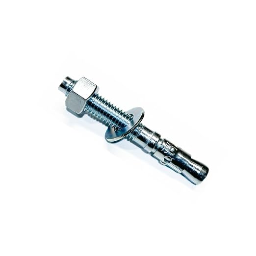 MIGHTY FASTENERS Zinc-Plated Steel Wedge Anchors, 1/2" X 4-1/2" by We%E2%80%99reFastenedtoYourNeeds