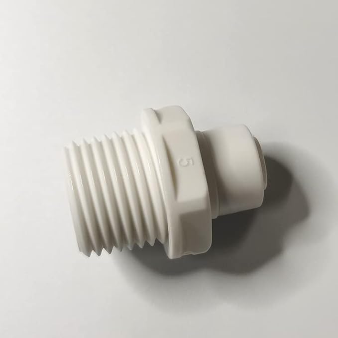 Malida Push to Connect 1/2 Male Connector 3/8 Ro Tube Fitting, 10 Pack | Food - Image 4