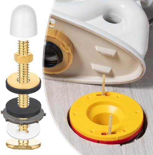 Toilet Bolts for Floor, 2 Pack Heavy Duty Toilets Floor Bolts and Caps Closet - Image 6